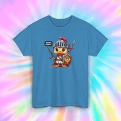 Wanna Fight Duck Knight Warrior Shirt S-5XL Funny Battle Gamer Armor Tee Gift