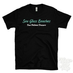 SEA GLASS BEACHES TIME POLISHED TREASURE T-SHIRT sea glass hunting