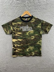 Top Heavy Pssst Over Here In The Bushes Camo T-Shirt Adult Size Large