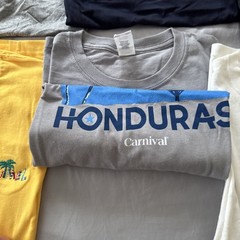 Lot Of 8 T-Shirts Vacation Destination Caribbean Embroidered Comfy SZ Large Bulk