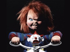 Childs Play Christmas Chucky Slashing Through The Snow Candycane Men’s T Shirt