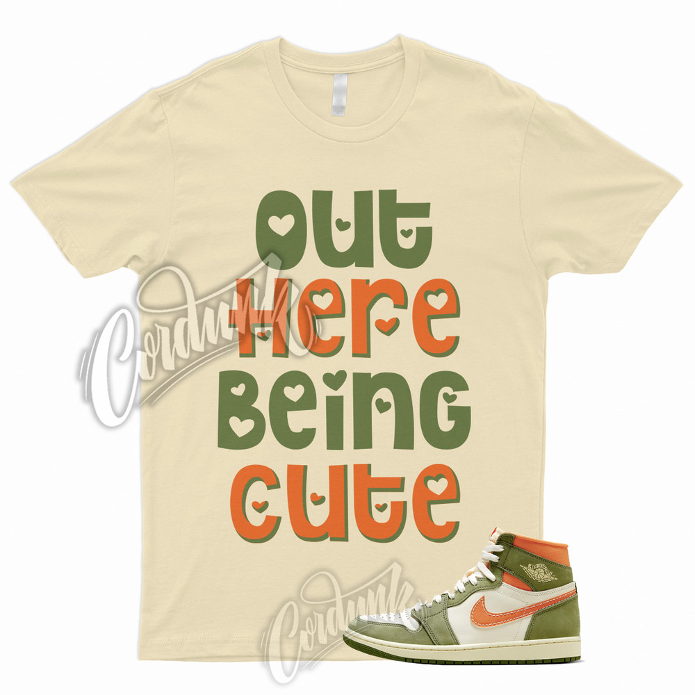 CUTE T Shirt for 1 High Celadon Sky J Light Olive Bright Mandarin Coconut Milk