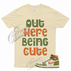 CUTE T Shirt for 1 High Celadon Sky J Light Olive Bright Mandarin Coconut Milk