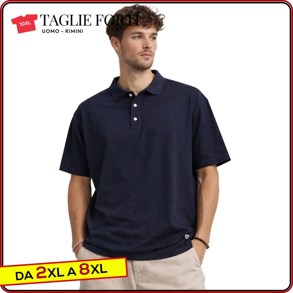 men’s short sleeve cotton polo shirt PLUS SIZES from 2xl to 10xl