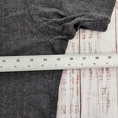 G.H Bass & Co Charcoal Ribbed Knit Short Sleeve Cotton Tee Men’s XXL