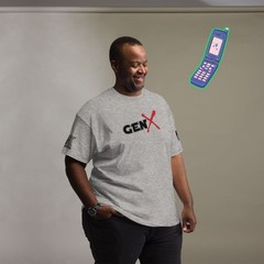 Warrior Veteran Clothing “Gen X” Unisex Classic Tee Retro 80s 90s Generation X