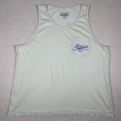 Chubbies Shirt Mens 2XL Light Green Tank Top Pocket Weekends Only Graphic