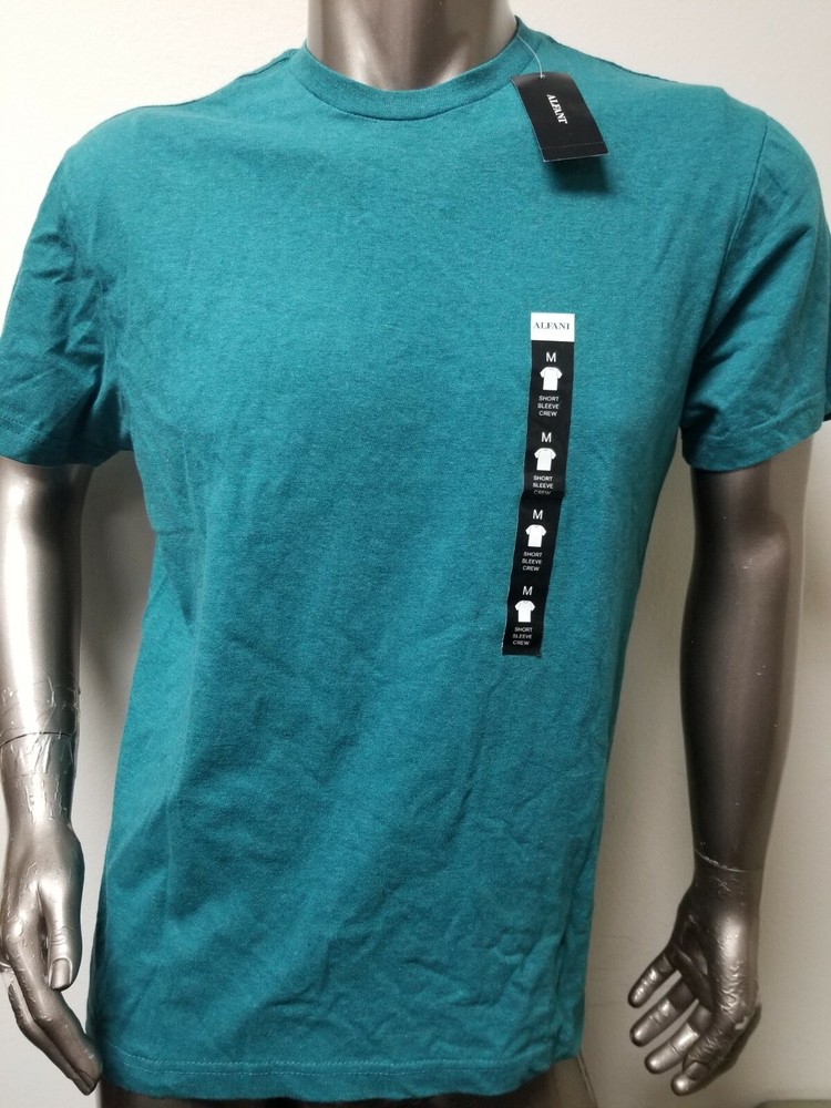 New Mens Alfani !00% Cotton Crew Neck T-Shirt. 2 colors to choose.