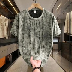 Men Luxury Fashion Trend Butterfly Ripped Hole Casual Summer Streetwear T-Shirt