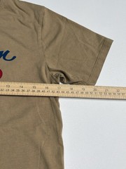 Fjallraven Hiking Outdoor Trek TShirt Beige Logo Tee Mens Small