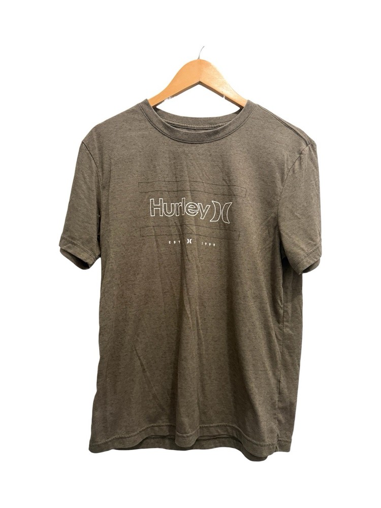 Men’s Medium Light Grey Hurley Short Sleeve Shirt tee surf skate streetwear Cali