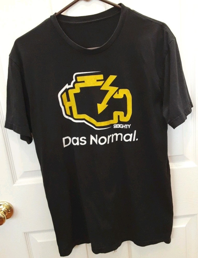The Original Driver Apparel Check Engine Light T Shirt Das Normal Black Size L
