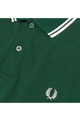 Fred Perry Polo Shirt Slim Fit Pique Twin tipped