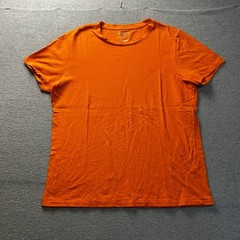 Dockers T Shirt Orange Womens Short Sleeve Crew Neck Casual Tee Cotton