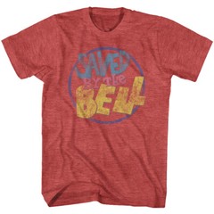 Saved By The Bell Distressed Color TV Show Logo Men’s T Shirt