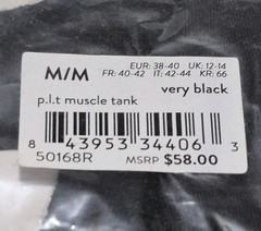 SPANX P.L.T Muscle Tee Very Black Men’s Size Medium NWT Casual Athletic 50168R