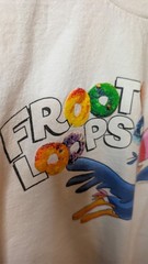 Vintage 2000 Kelloggs Cereal Mens L Froot Loops Short Sleeve T-Shirt AAA tag