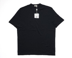 Kired Kiton $250 Navy Blue Crepe Cotton Short Sleeve Slim Fit T-Shirt M (50 IT)