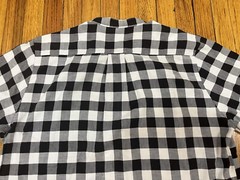 Vintage Fritzkittel Black/White Checkered Shirt Dress Maxi Women’s XL