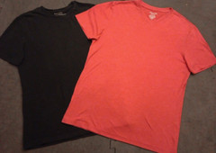 Lot Of 10 Sm Name Brand Solid Mixed T Shirt Lot American Eagle Banana Lacoste
