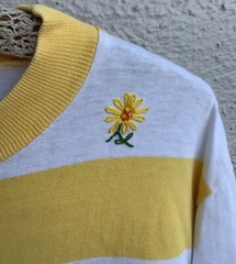 Vintage Striped T Shirt Combed Cotton Munsingwear Surf Mod Combed Cotton Sz XL