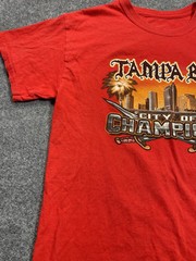 Tampa Bay Buccaneers Shirt Men’s Medium Red City Of Champions Tom Brady Gronk