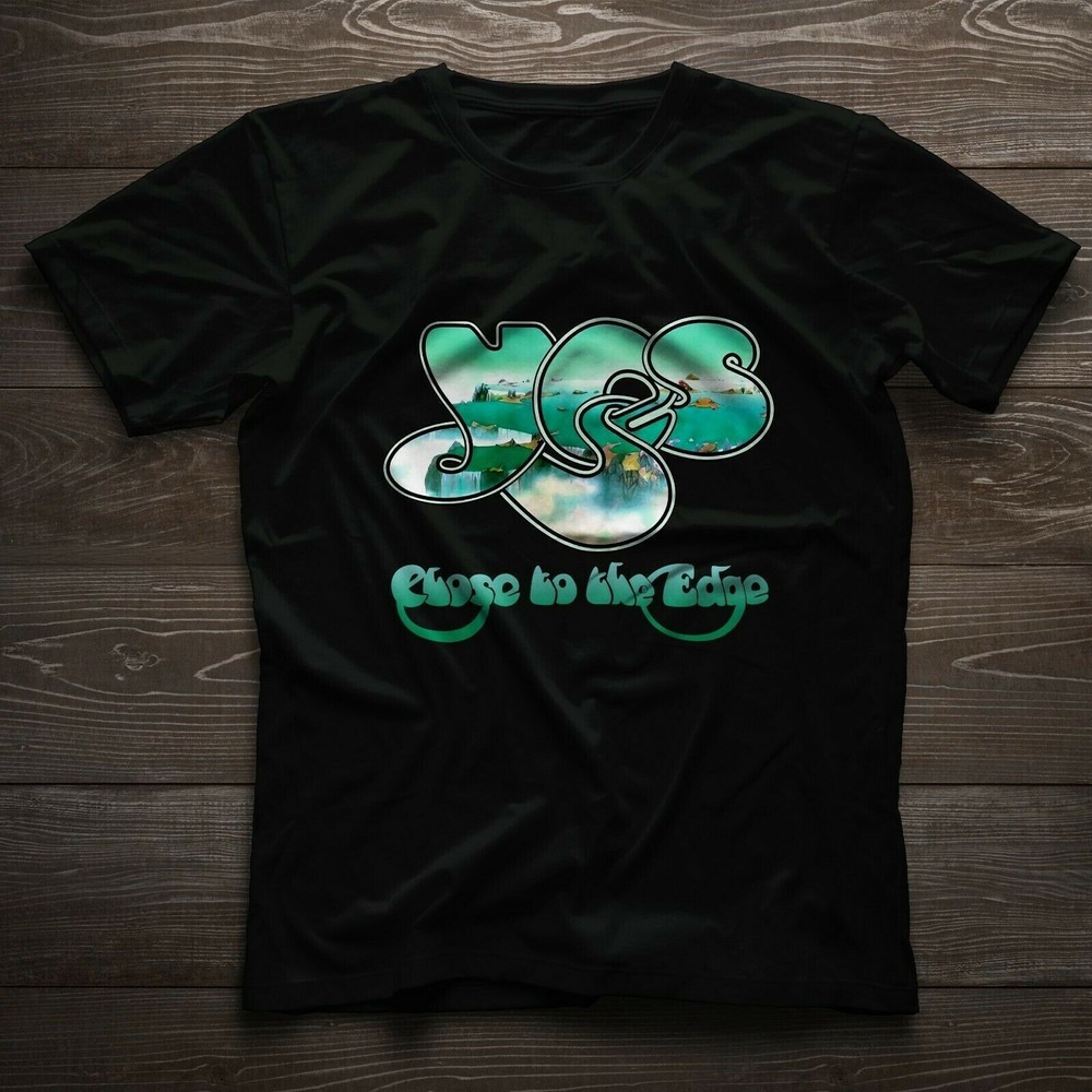 Yes Band Close To The Edge Album Logo Black T-Shirt HD454