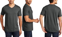 Mens Tri Blend Soft Blended V-Neck T-Shirt Tee 5 Colors XS-4XL NEW!