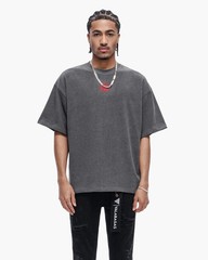 Valabasas Men Kaen Boxy Oversize Tee Dark Grey