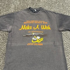 Vintage Biker T-shirt Size M Black 80s Hanes Beefy-T Motorcycles Eagle – Faded