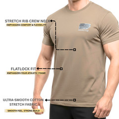 Men’s Cotton T-Shirt Classic Crew Neck Tee Casual, Gym, Athletic,Fashion Soft