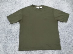 Vintage City Streets Shirt Mens XL Green Polyester Ribbed Knit Crew Neck Tee