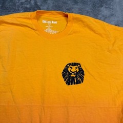 Disney The Lion King Spirit Jersey Orange Ombre Long Sleeve Shirt Adult XL Simba