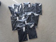 SALE UNIQLO SUPIMA COTTON SHORT SLEEVE T-SHIRT SZ XL BLACK NAVY BLUE 139864 NWT