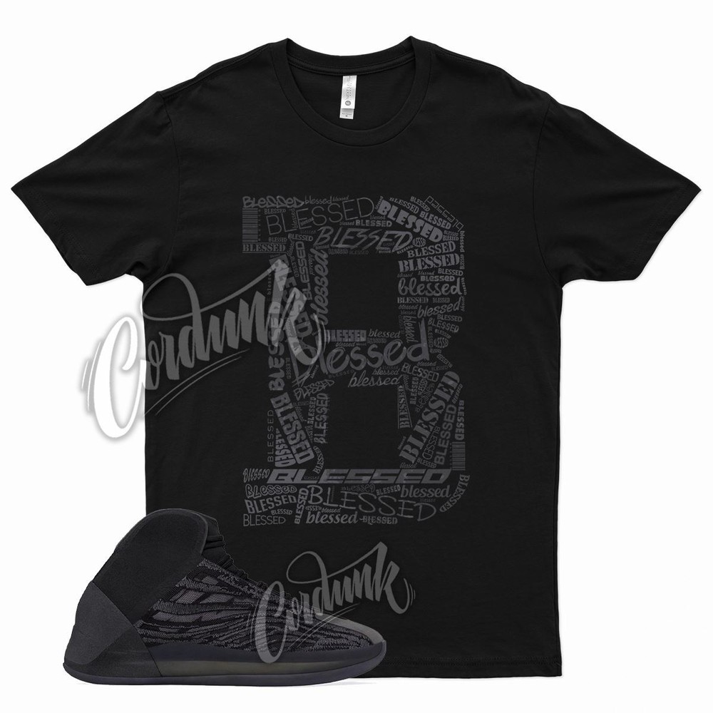 Black BLESSED T Shirt for YZ Quantum Onyx QNTM Vanta Utility Alvah 350 700