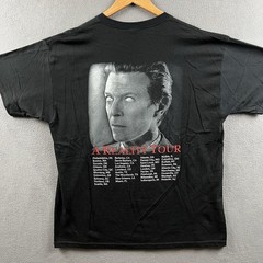 Vintage David Bowie Shirt Mens XL Black A Reality Tour 2000 RARE Double-Sided