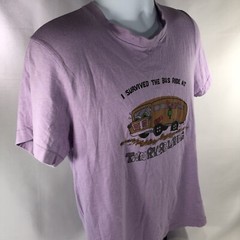 VTG I SURVIVED THE BUS RIDE TWIN RIVERS LANDING SHIRT LARGE FITS SMALLER USA