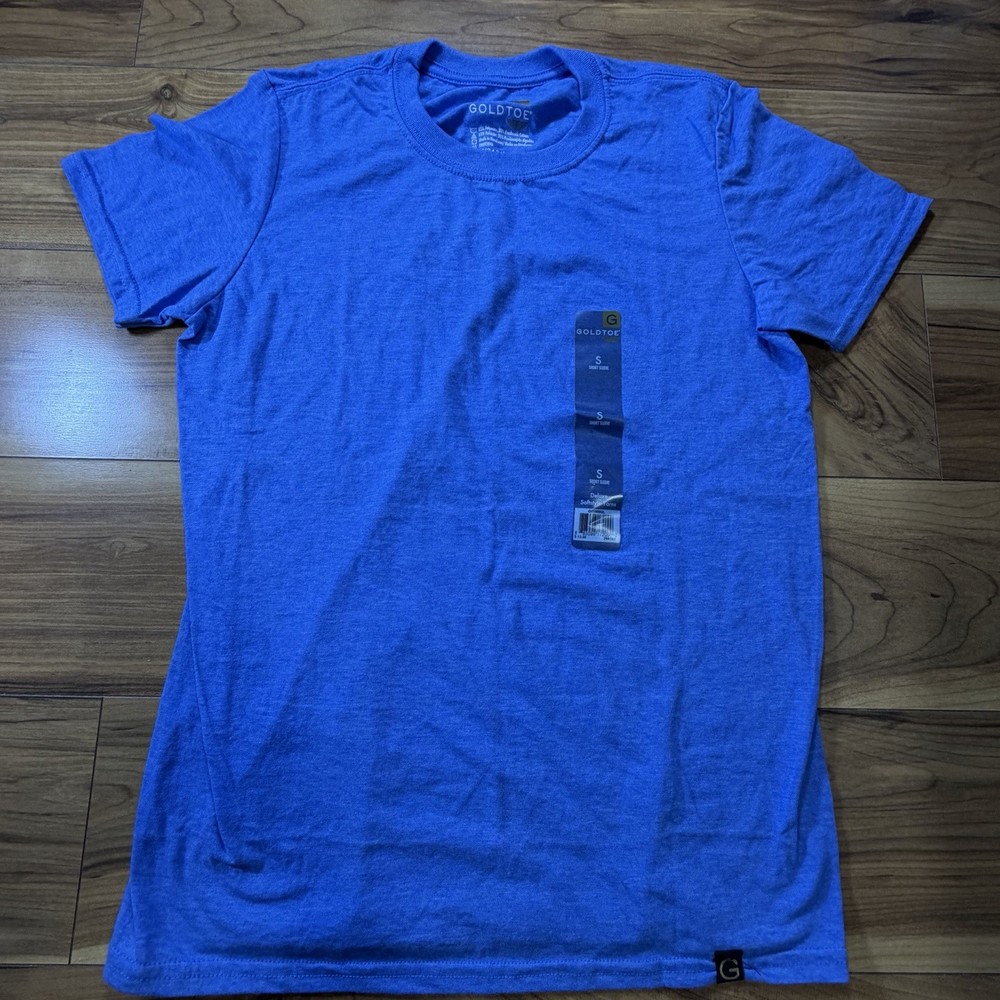 GOLD TOE Blue Jersey T-Shirt Men’s Size S Short Sleeve