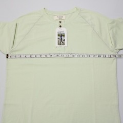 M. Singer NWT Short Sleeve Henley T-Shirt Size Medium in Apple Green 100% Cotton