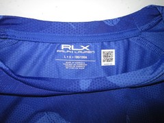 RLX RALPH LAUREN Performance Tee T-Shirt Long Sleeve Camo Blue Sz L $138