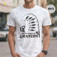 Personalized Fishing Grandpa T-Shirt Custom Names Reel Cool Gift For Fisherman