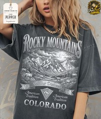 Rocky Mountains Colorado Nature Hiking Adventure Graphic Scenic Unisex Comfort