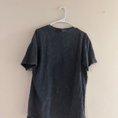 Vintage Style Motorsport Racing Graphic T-Shirt, Acid Wash Black, Size M