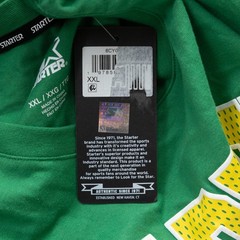 Starter Men Logo Long Sleeve Shirt Green Size XXL