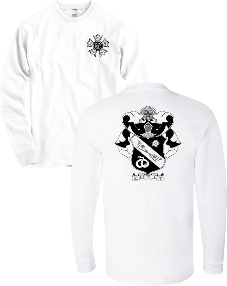 Sigma Nu Fraternity Crest Long Sleeve Sig Nu Shirt – MANY COLORS