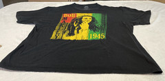 Bob Marley Reggae Zion Rootswear Black T Shirt Mens Size XXL Graphic SS