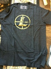 New Leupold Reticle T-Shirt Charcoal Heather With Gold Logo – Med, L, 3XL