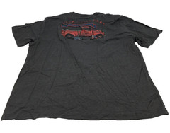 G.H. Bass & Co Rock Mens Mills Lake Graphic T-Shirt in Gray Size XXL