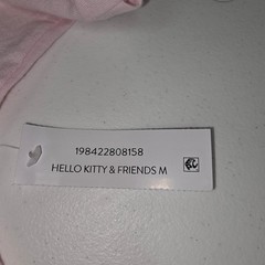 Hello Kitty and Friends Rainbow Graphic T-Shirt Pink Bioworld Mens Medium NEW