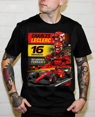 CHARLES LECLERC F1 CUSTOM DESIGN – T-Shirt Size S-5XL